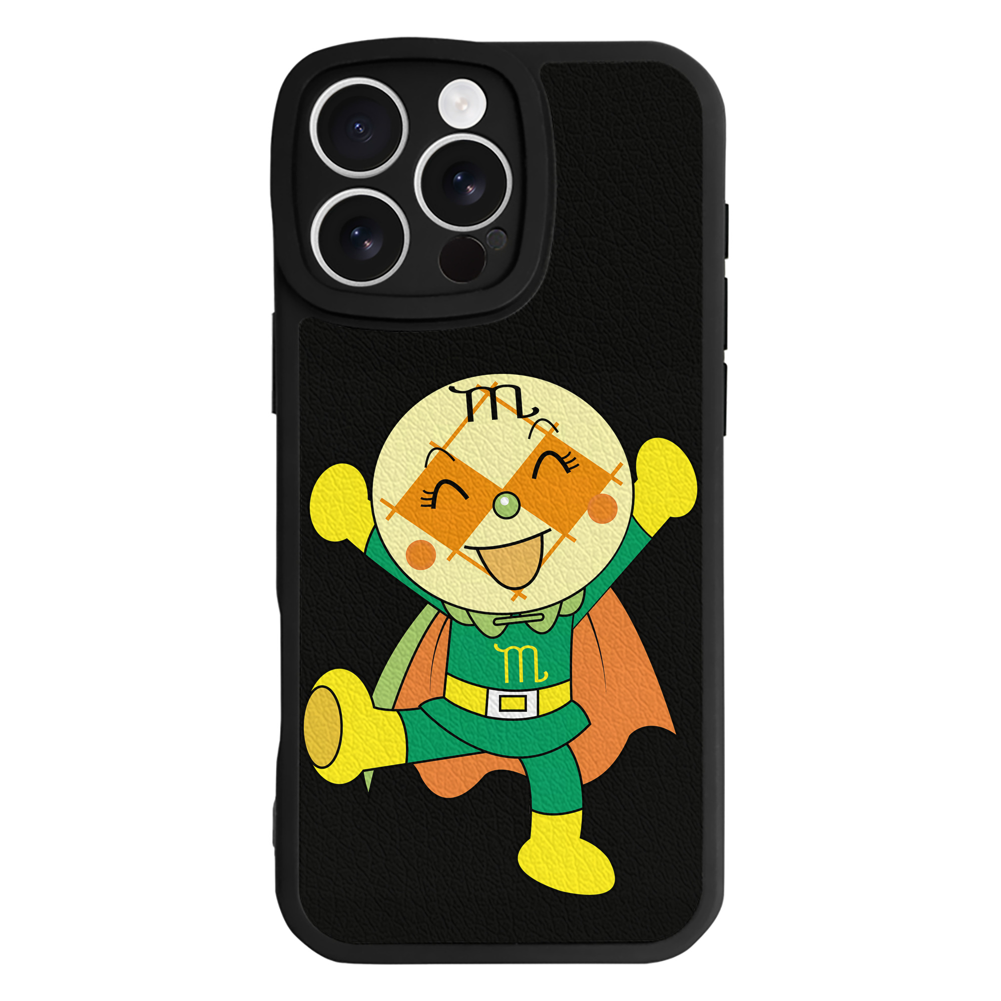 （画像用） アンパンマン Anpanman 【iPhone 16シリーズ対応】シリコンスマホケース（レザー調） 材質：シリコン